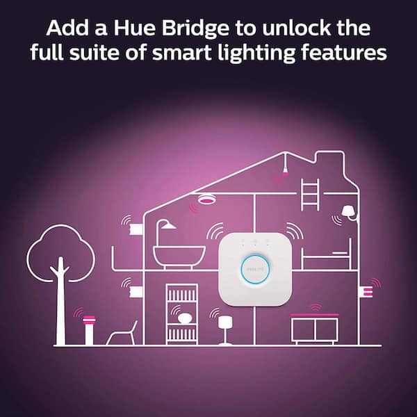 Philips Hue 5 in. / 6 in. LED Smart Color Changing Recessed High Lumen  Downlight with Bluetooth (1-Pack) 578450 - The Home Depot