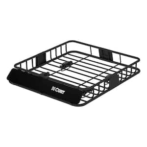150 lbs. Roof Mounted Cargo Basket with Roof Rack Basket Extension- Combo Kit