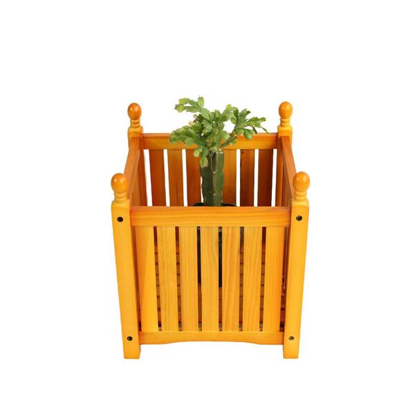 KOTSICO 15.75 in. L x 15.75 in. W x 18.50 in. H Square Teak Color