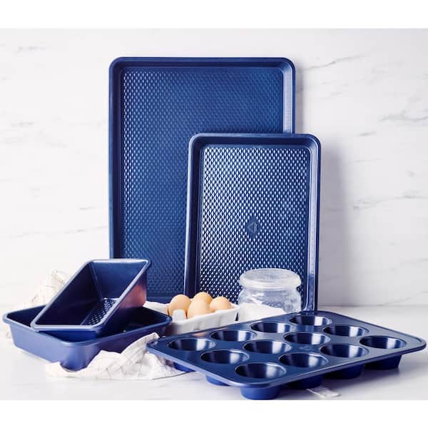 Blue Diamond Bakeware Diamond Infused Ceramic Nonstick, 8 Square Cake  Baking Pan, Dishwasher and Freezer Safe, PFAS-Free, Blue