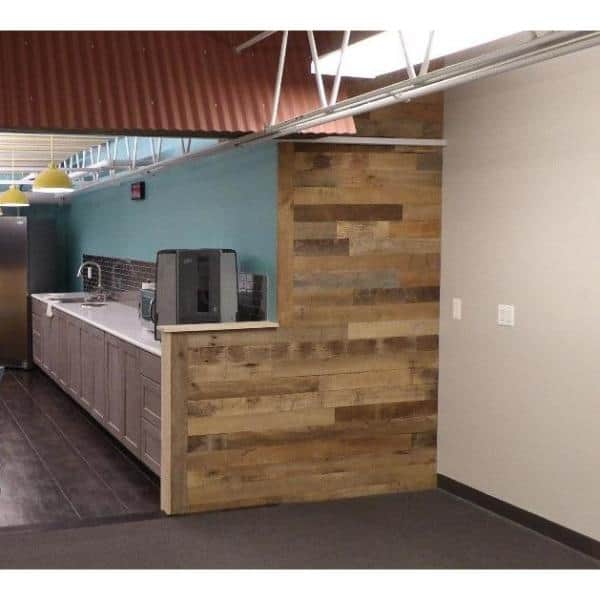 24 Sq Ft 5 1 2 In Wide Original Face Reclaimed Barn Wood Long Plank Wall Paneling Kit Vwfwallplnk Of5 The Home Depot Long Plank Wall Paneling Kit, Barn Wood Cabinets Home Depot