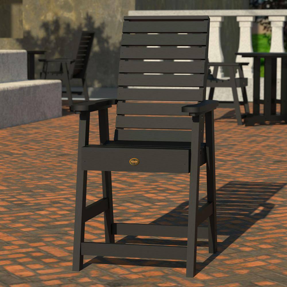 Highwood Weatherly Contemporary Black Counter-Height Dining Chair