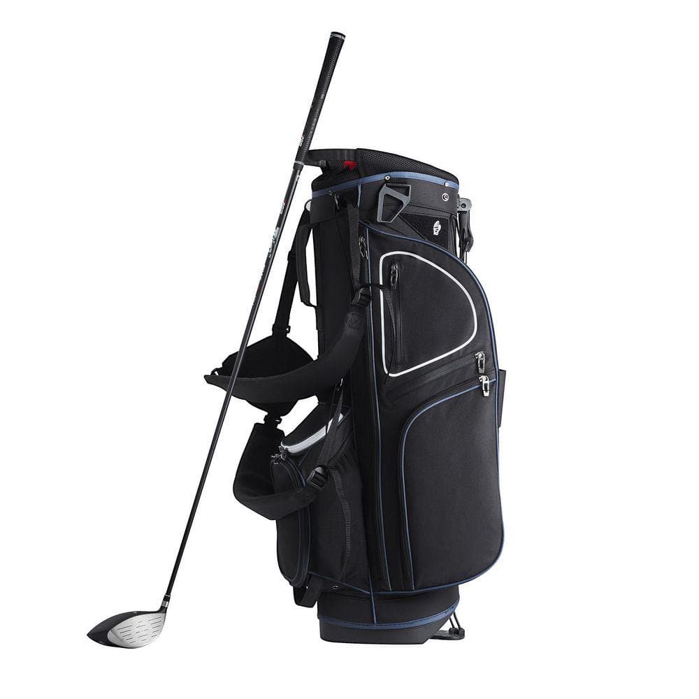 SKYSHALO Golf Cart Bag with 14 Way Organizer Divider Top, 35 in. 11 Pockets Premium Cart Bag with Stand, Durable Golf Bags