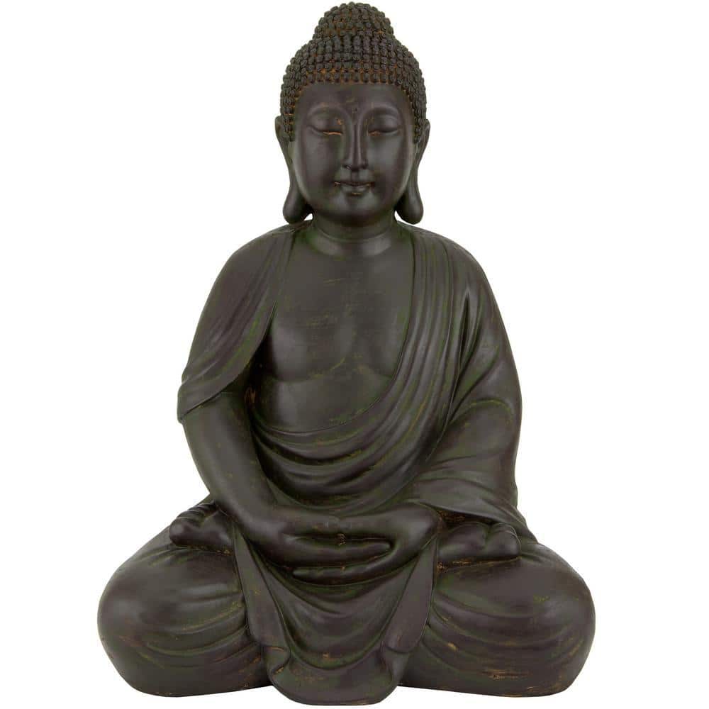 Red Lantern 2.25 ft. Tall Buddha Decorative Statue STA-BUD42 - The