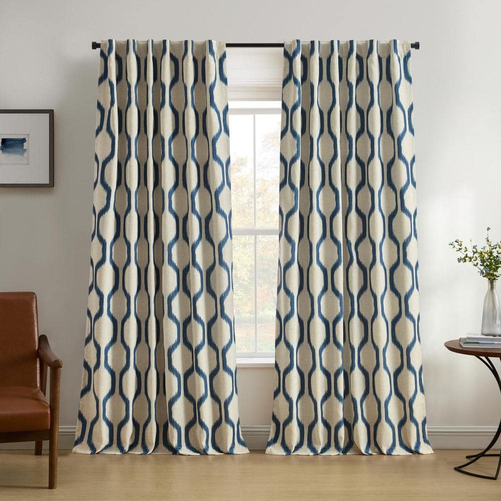 "Renzo Rod Pocket Back Tab Window Curtain, Indigo - 52""W x 84""L" price history on PriceWatchPro