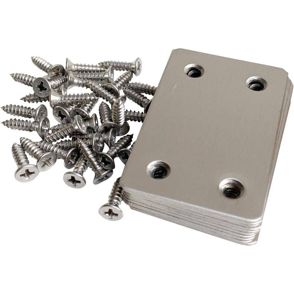 2.4 x 1.5 Inch 1.2 MM Metal Mending Plates Corner Brace 12 Pack for Furniture Wood Shelves Cabinet price history on PriceWatchPro