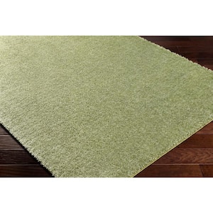 Cloudy Shag Green 8 ft. x 10 ft. Solid Indoor Area Rug
