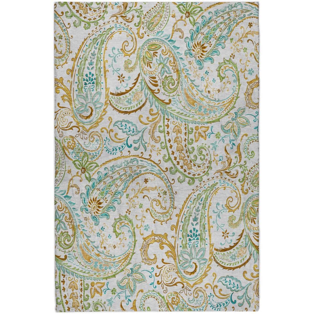 Dream Shag Premium Machine Washable Abstract ADS533 Ivory 8 ft. x 10 ft. Area Rug price history on PriceWatchPro
