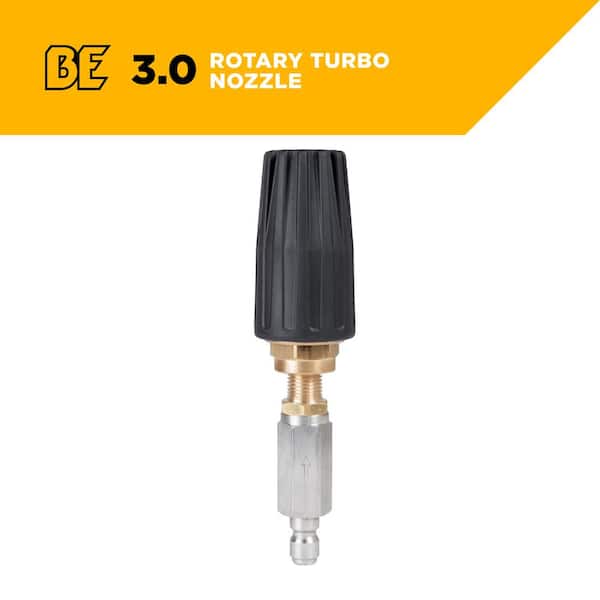BE POWER EQUIPMENT 5000 PSI Rotating Turbo Pressure Washer Nozzle