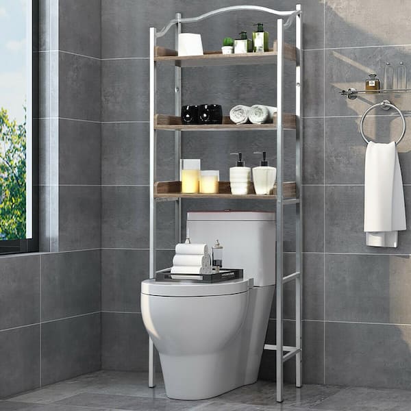 Casainc 3 Tier Over The Toilet, Towel Shelves Over Toilet