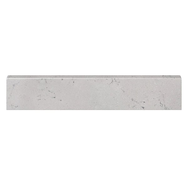 22 in. Cultured Marble Side Splash in Icy Stone (Universal)