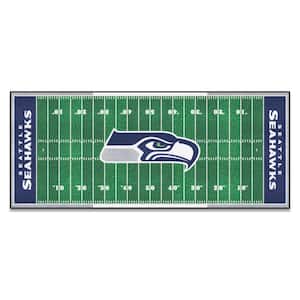 Seattle Seahawks 3 ft. x 6 ft. Football Field Runner Rug