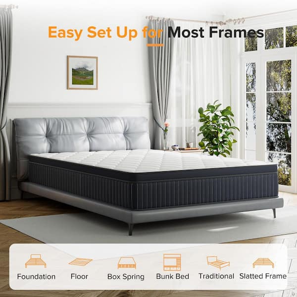 Babo Care Twin Medium Hybrid Gel Memory Foam 12 in