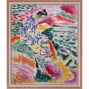 Woman Beside the Water by Henri Matisse Rose Gold Classico Framed People Oil Painting Art Print 23 in. x 27 in.