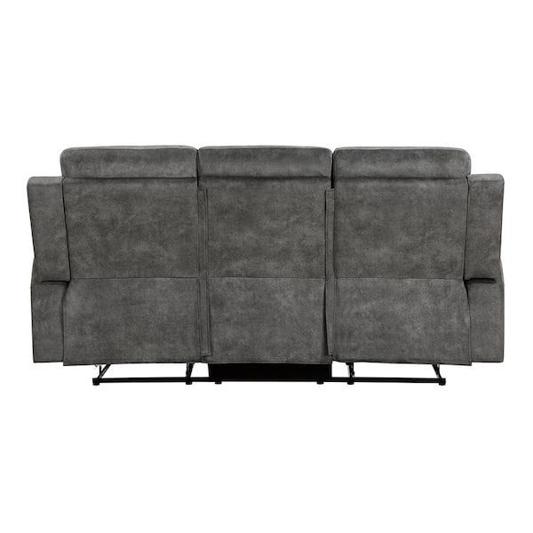 Lazzara Clemencia 80 in. W Straight Arm Microfiber Rectangle