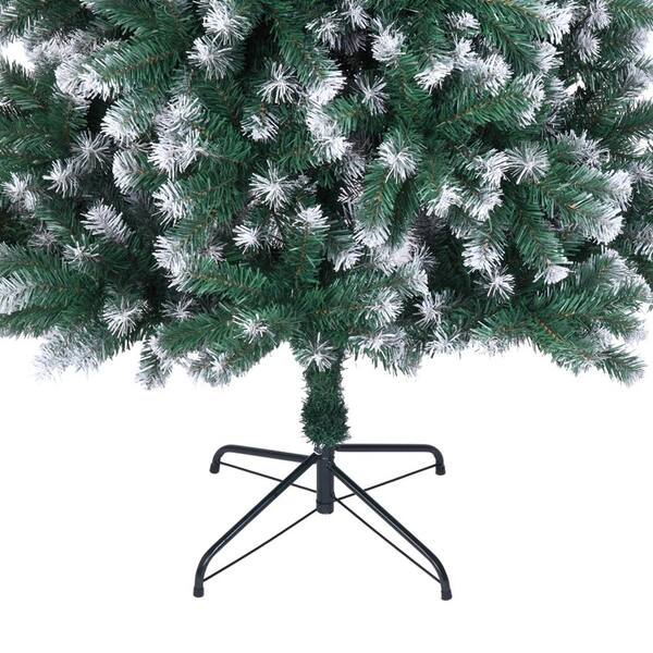 7 Ft Spray White Unlit Regular Artificial Christmas Tree Pf 85031935 The Home Depot