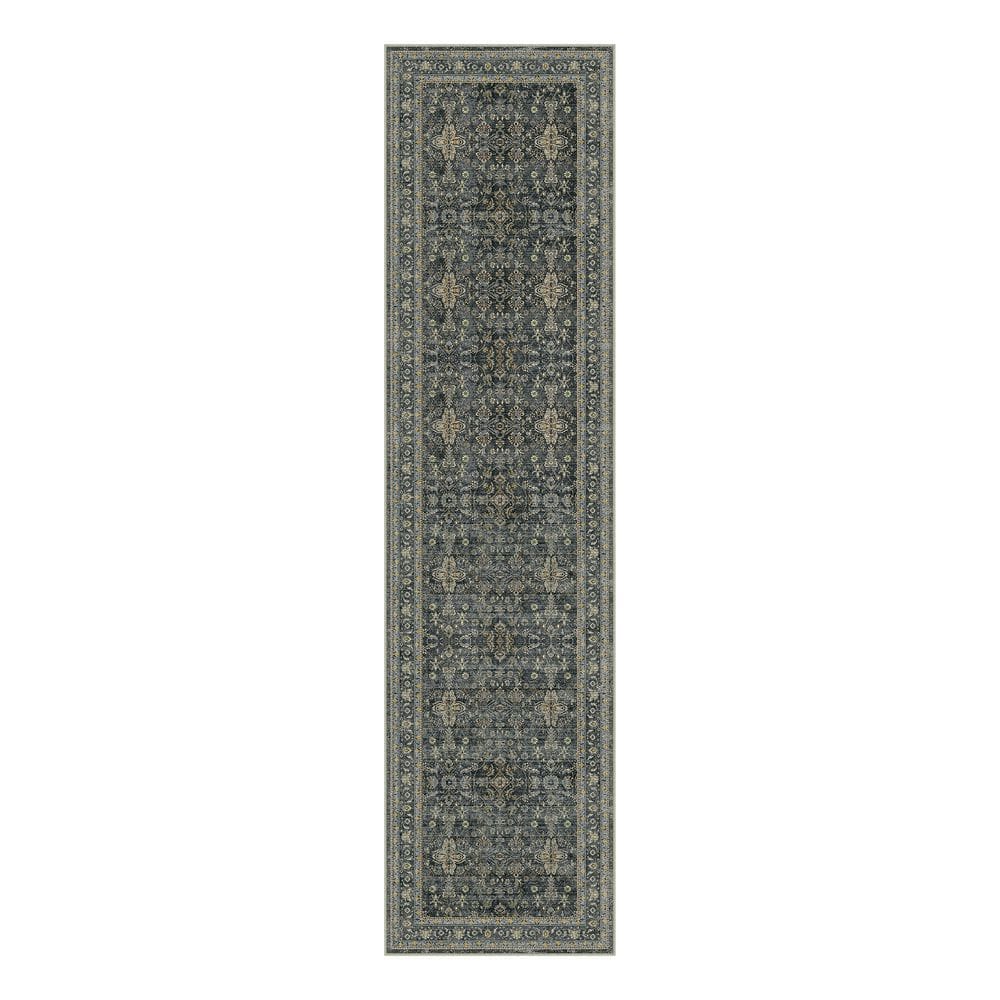 Star Black 2 ft. x 8 ft.  Distressed Vintage Floral Runner Rug price history on PriceWatchPro