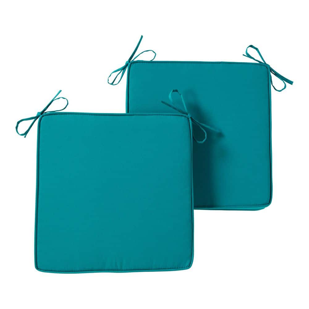 18 in. x 18 in. Peacock Square Outdoor Seat Cushion (2-Pack) price history on PriceWatchPro