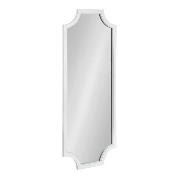 Kate And Laurel Large Rectangle White Contemporary Mirror 47 75 In H X 17 W 215375 The Home Depot - Frameless Full Length Wall Mirror Uk
