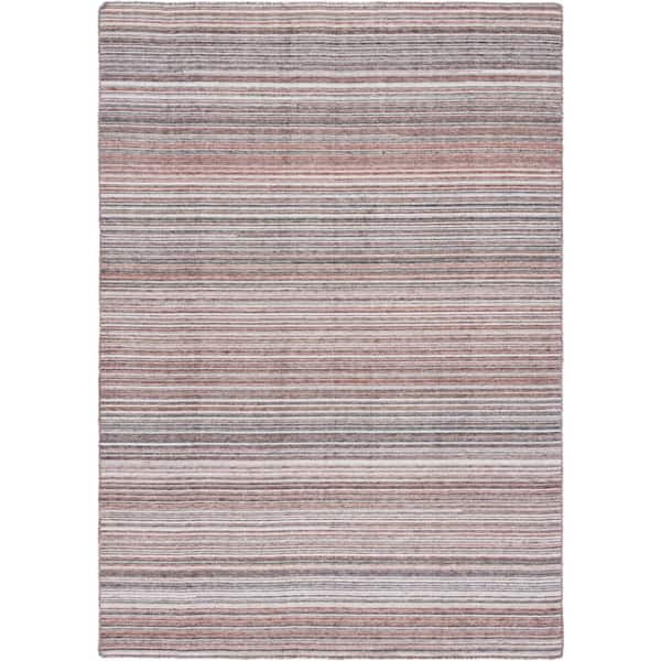 Kilim Red/Gray 8 ft. x 10 ft. Multi-Striped Area Rug