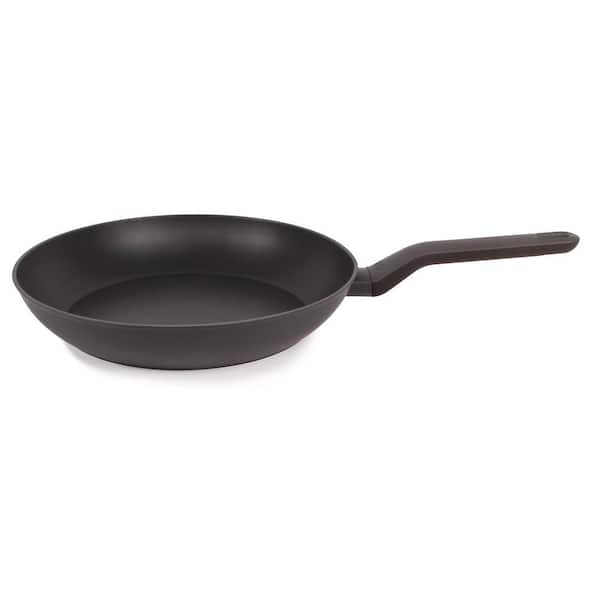 LEO 11 in. Aluminum Nonstick Frying Pan in Black