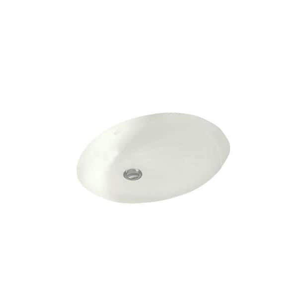 KOHLER Caxton Undermounted Bathroom Sink in Biscuit