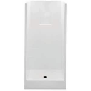 Remodeline AcrylX 32 in. x 32 in. x 72.8 in. 2-piece Shower Stall with Center Drain in White