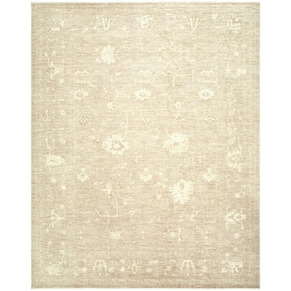Galey Alix x Livabliss Fetscher III Vintage Damask Area Rug, 2'7 in. x 7'6 in. (8' to 9'), Light Brown