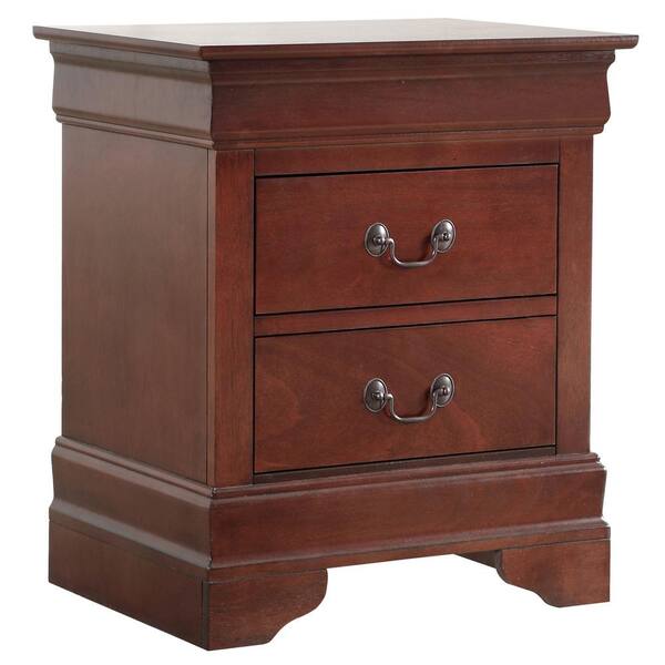 Benjara 16 2-drawer Traditional Wood Nightstand By Louis Philippe