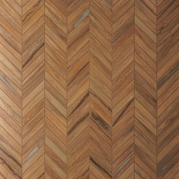 Ivy Hill Tile Everlasting Chevron Oak 9.44 in. x 19.68 in. Matte Wood Look Porcelain Floor and Wall Mosaic Tile (1.29 sq. ft./Each)