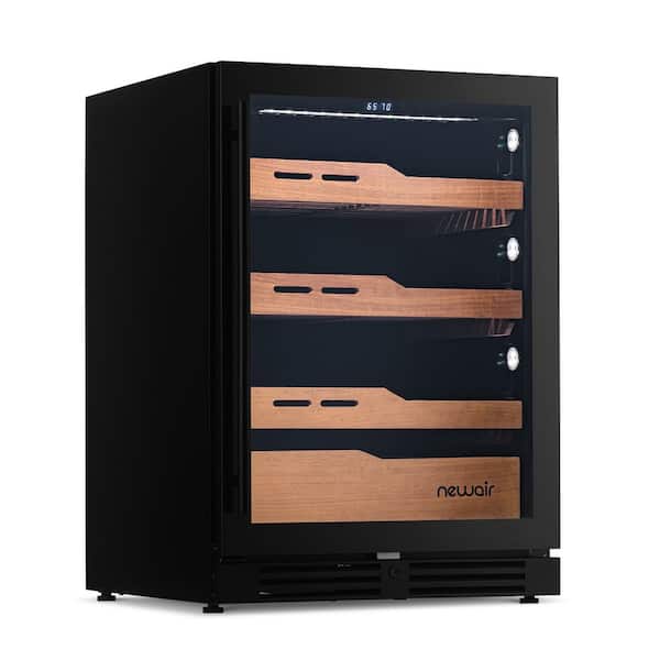 1,500 Count Electric Cigar Humidor Wine Chiller with Opti-Temp Heating and Cooling Built-In or Freestanding Design