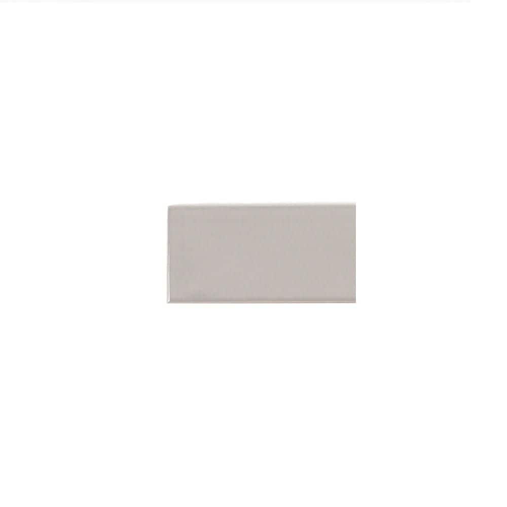 Take Home Tile Sample - Gloss Light Grey 2.5 in. x 5 in. Ceramic Wall Tile Sample price history on PriceWatchPro
