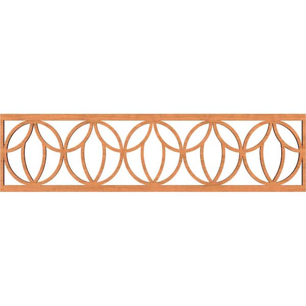 Ekena Millwork Shoshoni Fretwork 0.375 in. D x 47 in. W x 12 in. L Cherry Wood Panel Moulding
