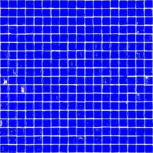 Skosh 11.6 in. x 11.6 in. Glossy Cobalt Blue Glass Mosaic Wall and Floor Tile (18.69 sq. ft./case) (20-pack)