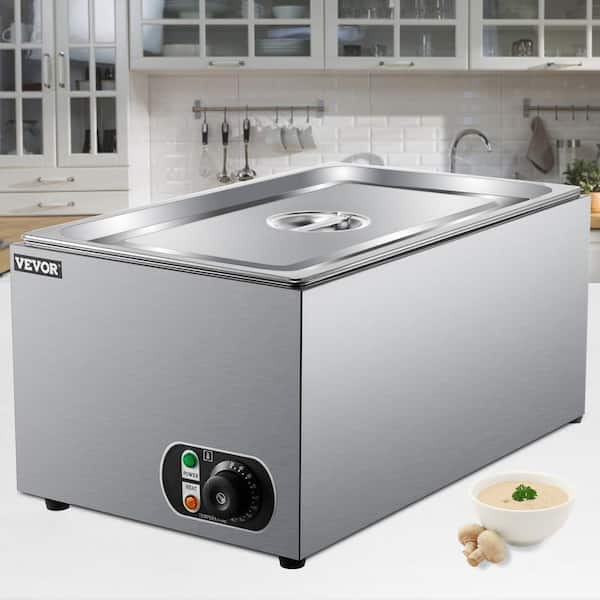 TFCFL Food Warmer Heat Preservation Soup Pool Portable Steam Table Top 6  Pot Consumer And Commercial 110V
