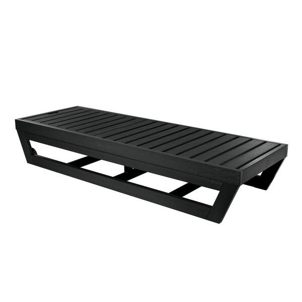 Highwood Pinehurst Black Plastic Outdoor Chaise Lounge Cm Lngsq61 Bke The Home Depot Highwood Pinehurst Black Plastic, Pinehurst Outdoor Furniture