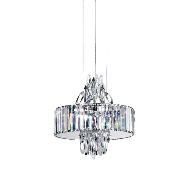 Bel Air Lighting 6-Light Polished Chrome Pendant with Crystals