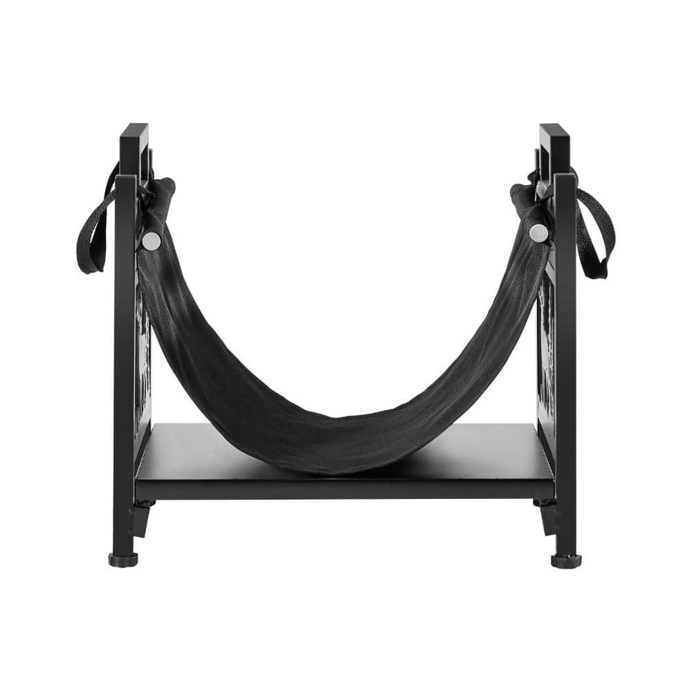 Indoor Firewood Rack 1.5 ft. Curved Log Holder with Canvas Carrier, 40 lb. Powder-Coated Steel Stand price history on PriceWatchPro
