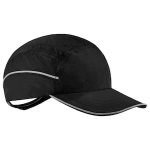 8955 Long Brim Black Lightweight Bump Cap Hat