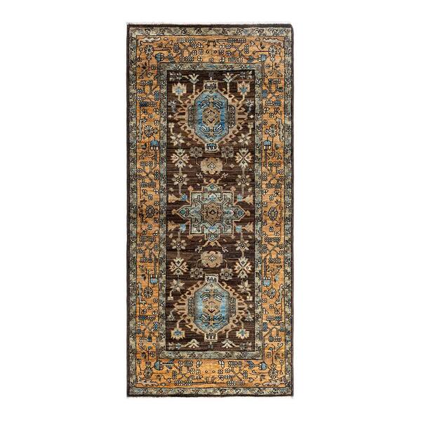 Solo Rugs Serapi Brown 3 ft. x 6 ft. Tribal Wool Indoor Area Rug