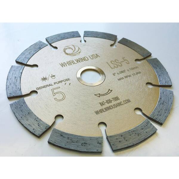 Bricks 5" Diamond Saw Blade Segmented Dry for Cutting Tile Concrete Blocks 