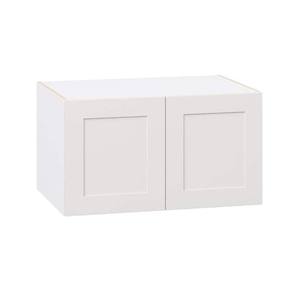 Roseland 36 in. W x 24 in. D x 20 in. H Assembled Shaker Wall Bridge Kitchen Cabinet in Warm White