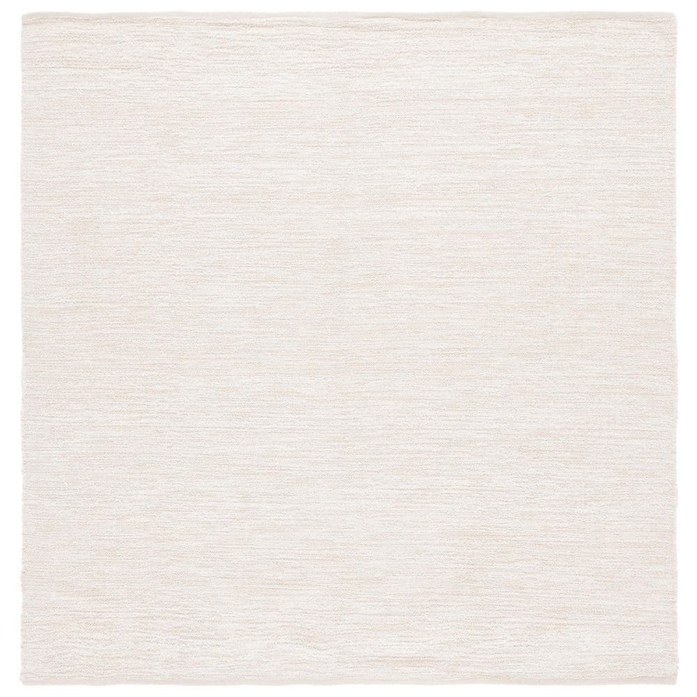 SAFAVIEH Montauk 6 ft. x 6 ft. Ivory Modern Solid Square Area Rug ...