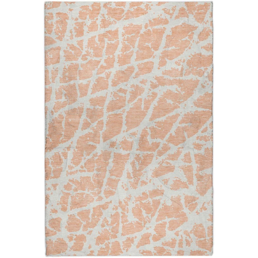 Peach Abstract Rug Addison Rugs Dream Shag Premium Machine Washable Abstract ADS501 Peach ...