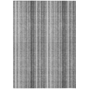 Chantille ACN543 Gray 9 ft. x 12 ft. Machine Washable Indoor/Outdoor Geometric Area Rug