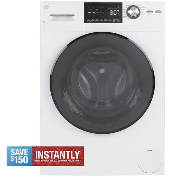 2.4 cu. ft. Compact White 120-Volt Ventless Electric All-in-One Washer Dryer Combo