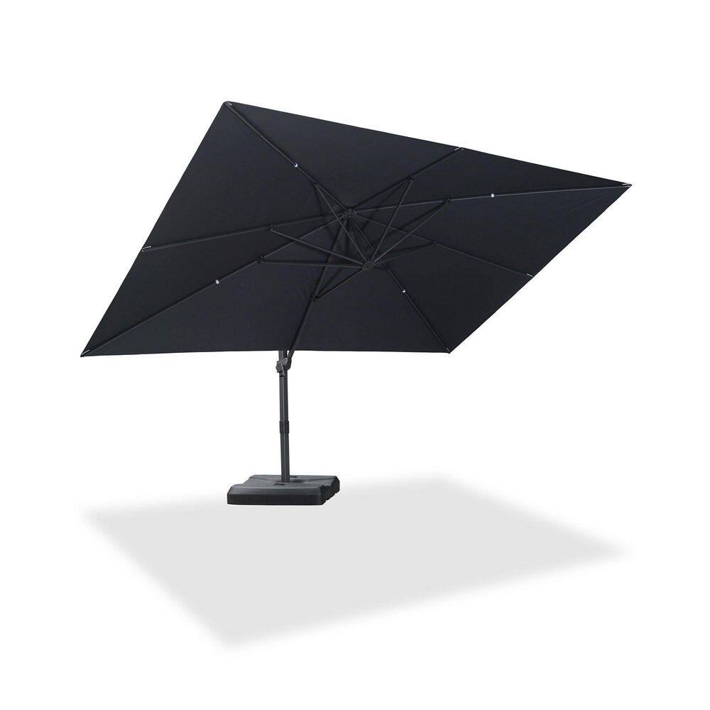 9 ft. x 11.5 ft. Outdoor Cantilever Patio Umbrella Aluminum Offset 360° Rotation Umbrella in Gray price history on PriceWatchPro