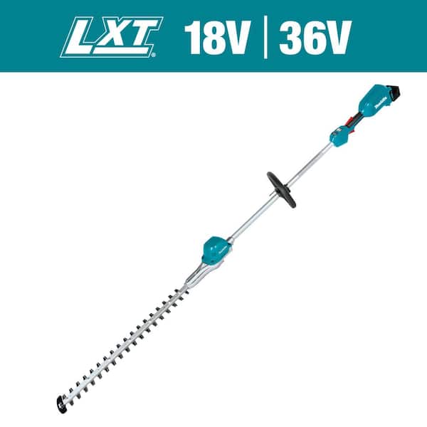 Makita LXT 18V Lithium-Ion Cordless 18 in. Telescoping Articulating Pole Hedge Trimmer Kit, 4.0Ah