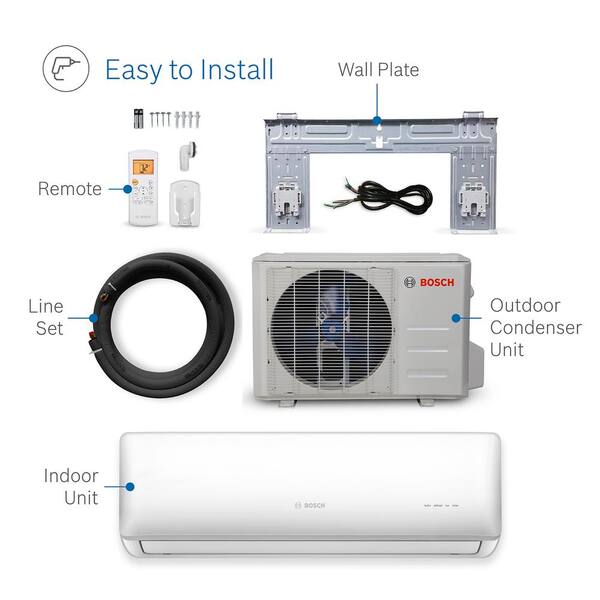 bosch multi zone energy star ductless mini split air conditioner