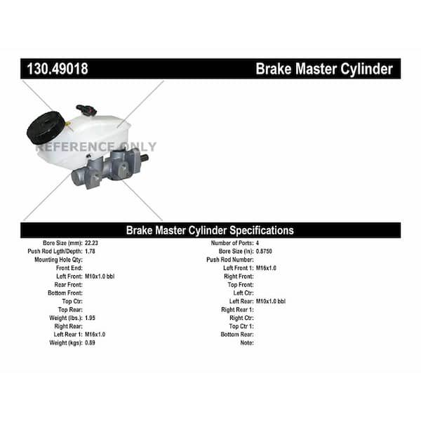 Centric Parts Brake Master Cylinder